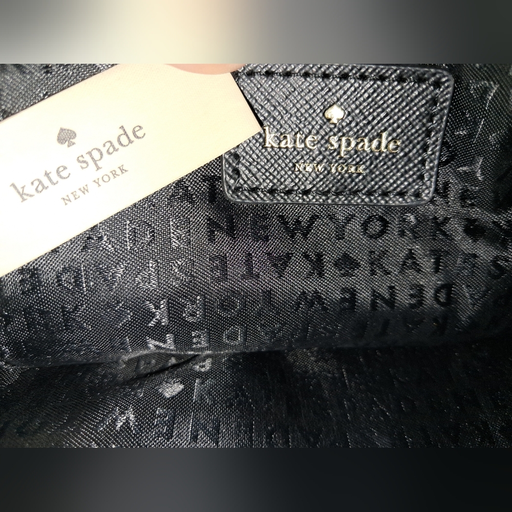 KATE SPADE Greta Court Black Glitter Mini Satchel Crossbody Bag - Picture 5 of 6